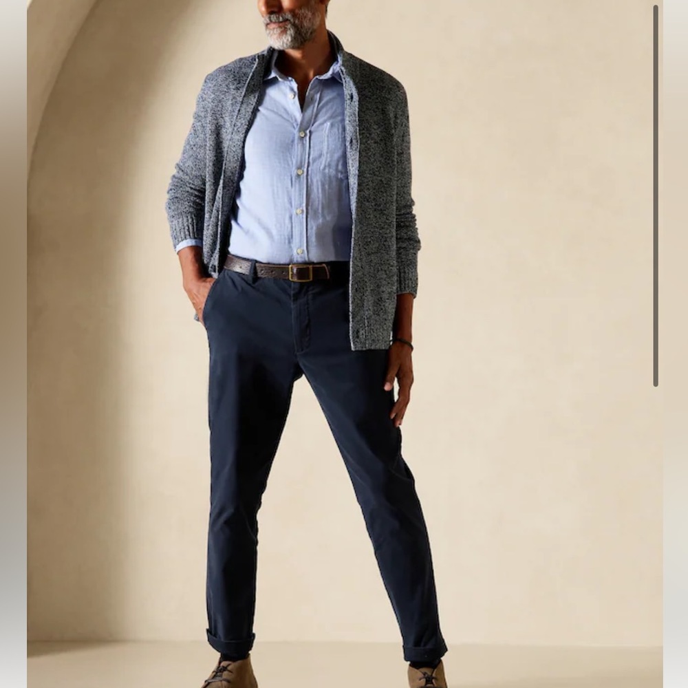 Banana Republic Aiden Chino 31x32 Navy